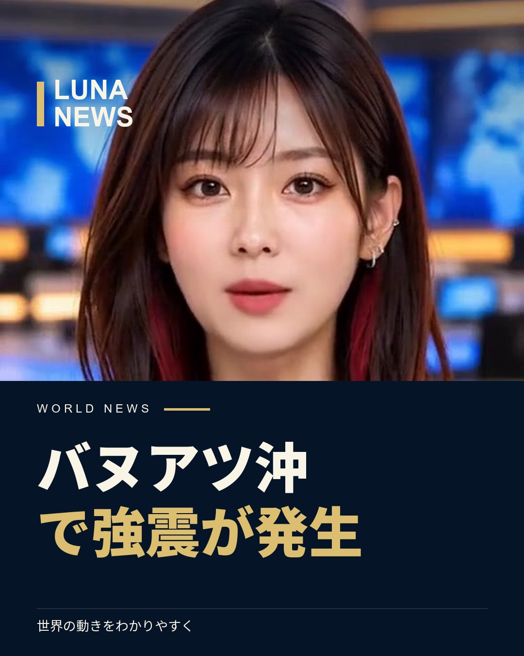 バヌアツ沖で強震が発生 — Instagramと同じ表紙